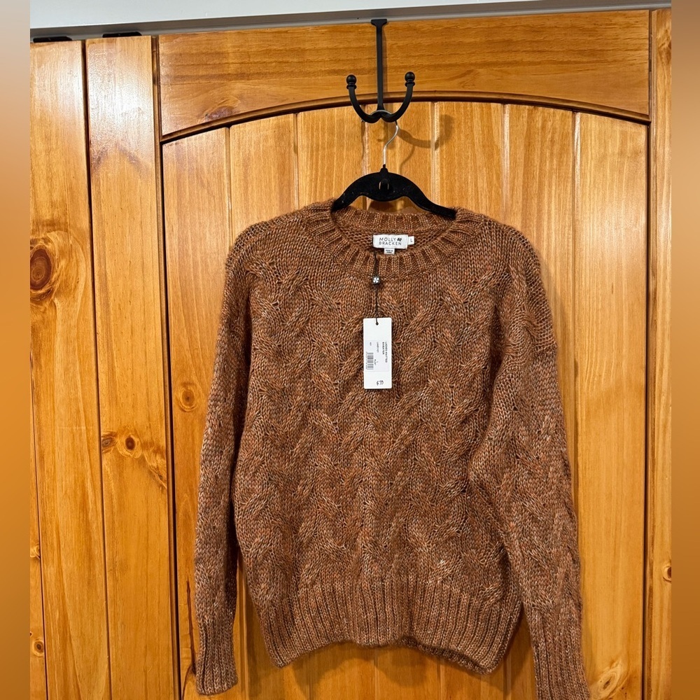 Molly Bracken Orange & Gold Sweater